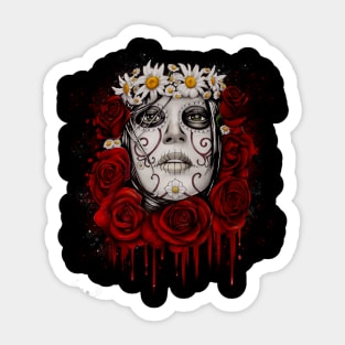 DAY OF THE DEAD "ROSES" Sticker